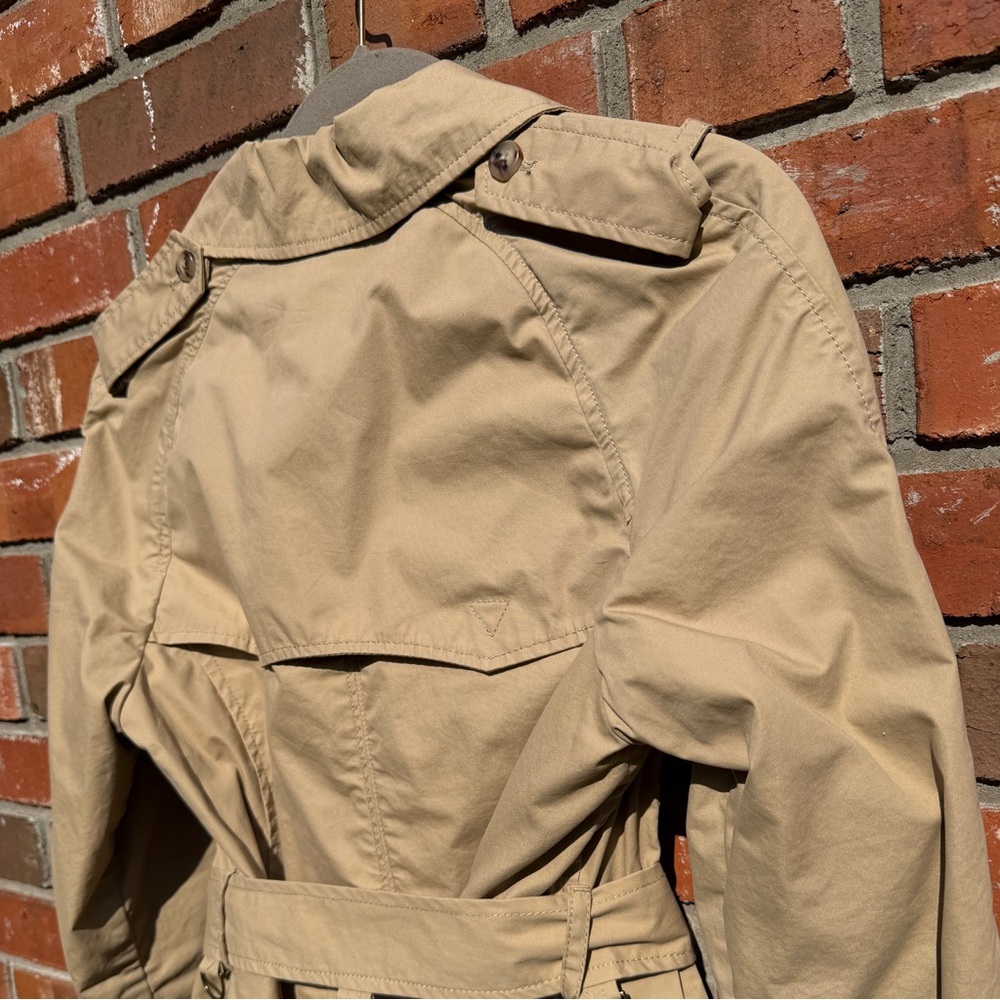 Ralph Lauren Girl’s Tan Double-Breasted Belted Trench Coat Size 14 - Picture 6 of 11